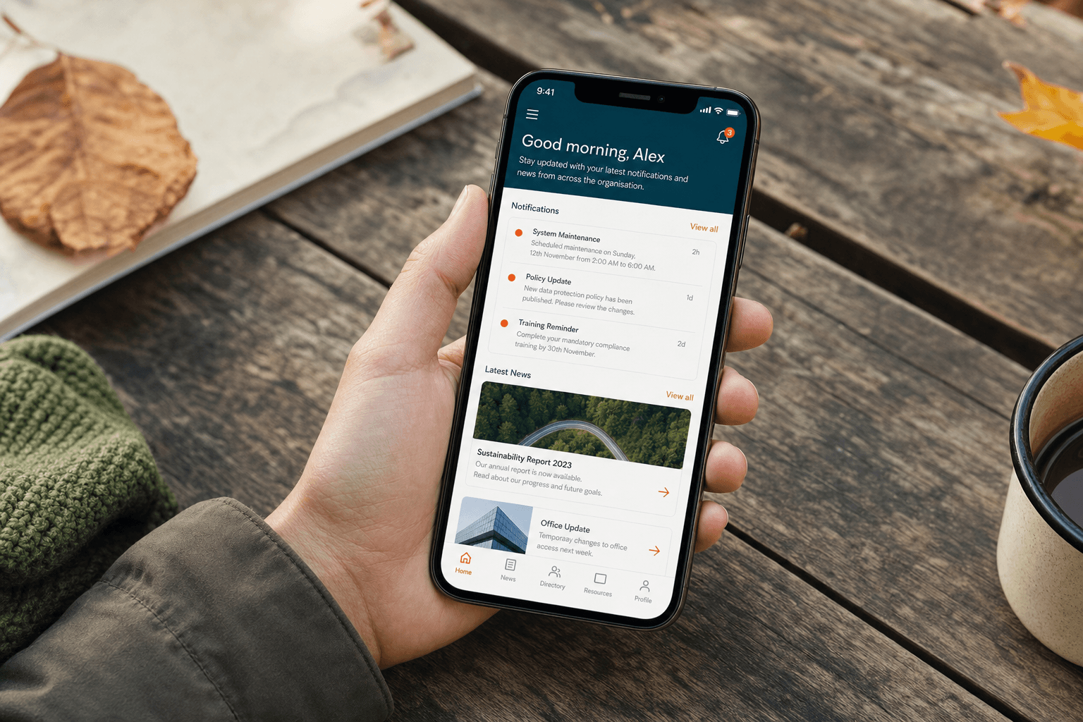 Application SDIS Jura Vaudois sur smartphone