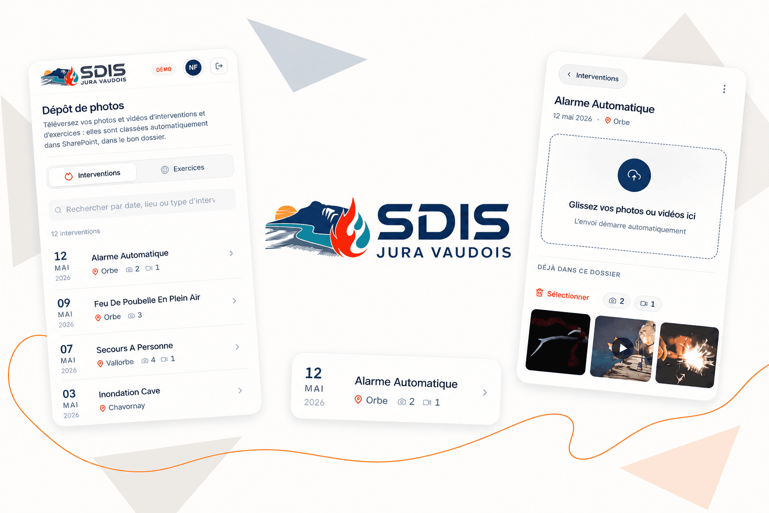 Intranet applicatif pour le SDIS Jura Vaudois