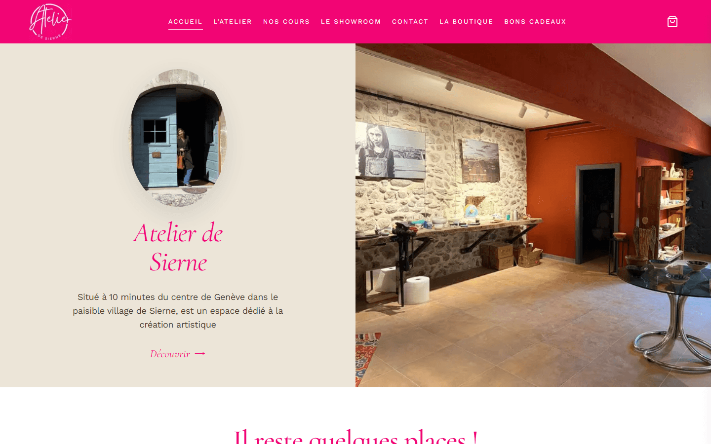 Boutique et back-office sur mesure — Atelier de Sierne