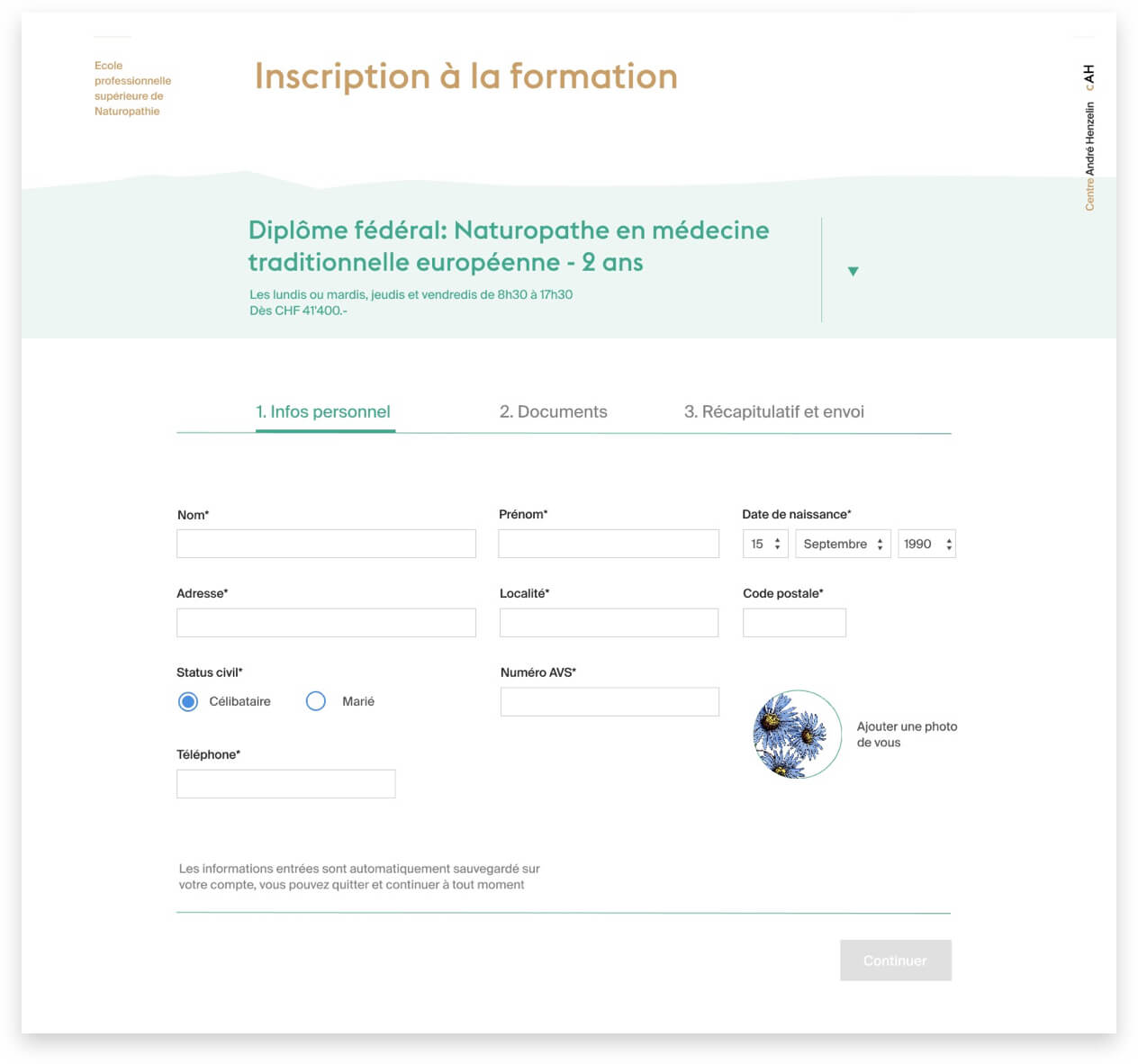 Dépôt de candidature, étape par étape