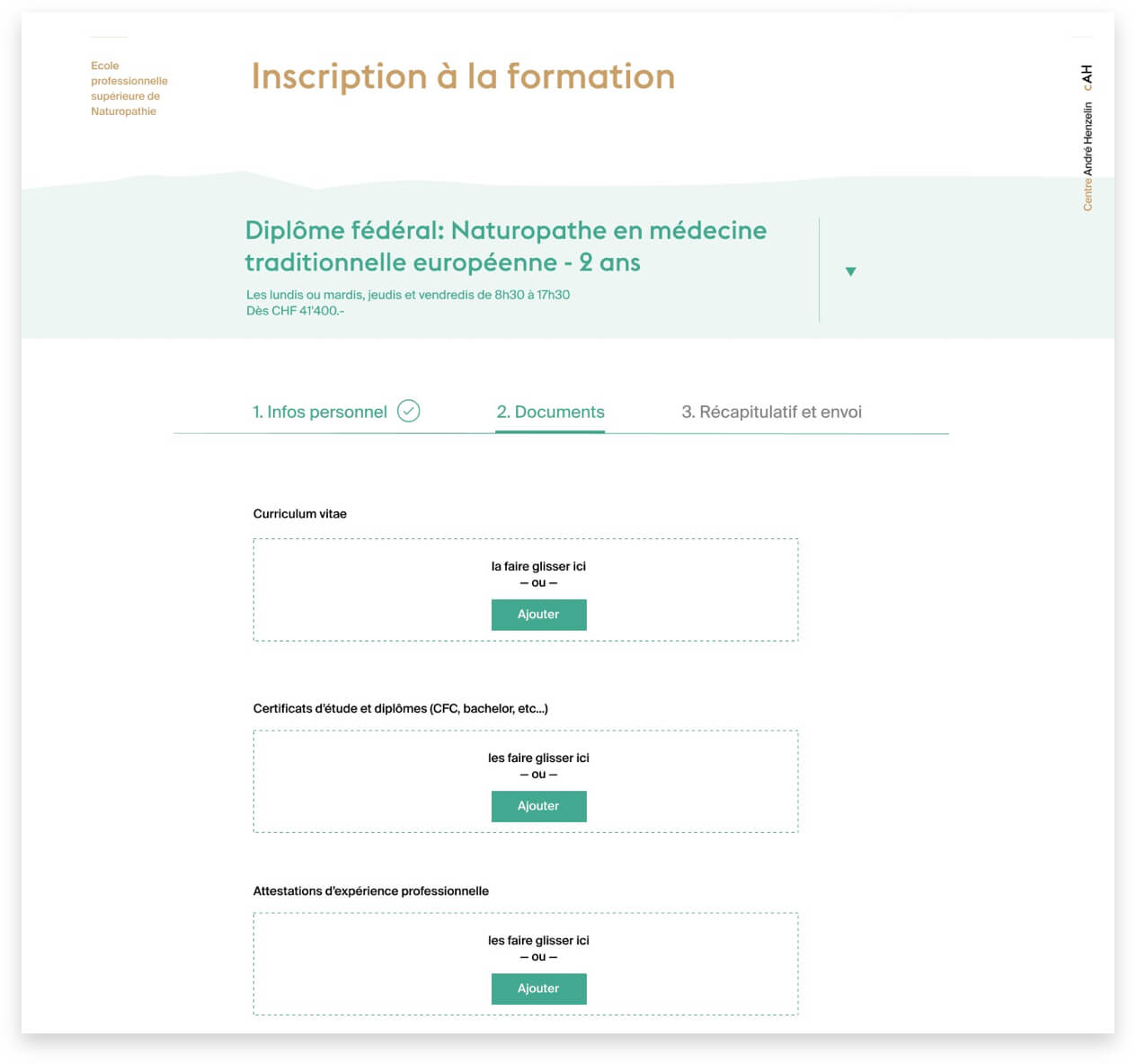 Suivi du dossier côté candidat